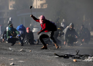 Pal protesters near Ramallah (REUTERS:Mohamad Torokman ) Dec 10 2017